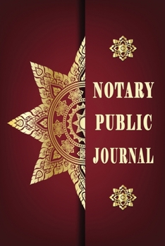 Paperback Notary Public Journal: Records Official Journal Large Entries- Book-Notarial acts records events Log-Notary Template- Receipt Book - Paperbac Book