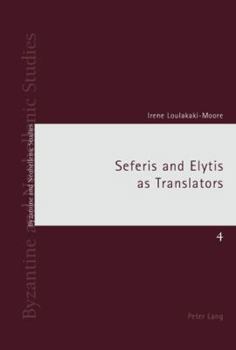 Paperback Seferis and Elytis as Translators Book