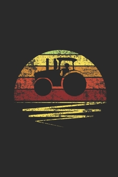 Tractor Silhouette: Blank Lined Notebook (6" x 9" - 120 pages) ~ Farmers Notebook for Daily Journal, Diary, and Gift