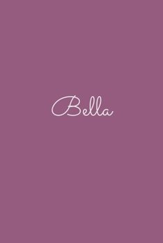 Bella: notebook with the name on the cover, elegant, discreet, official notebook for notes, dot grid notebook,