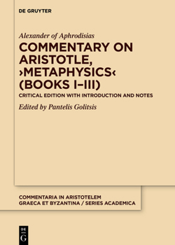 Hardcover Commentary on Aristotle, >Metaphysics: Critical Edition with Introduction and Notes Book