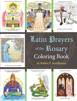 Paperback Latin Prayers of the Rosary Coloring Book