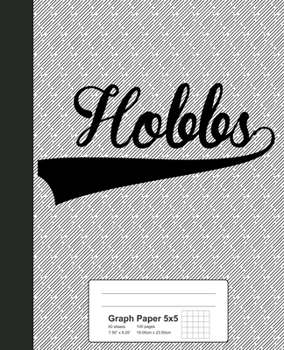Paperback Graph Paper 5x5: HOBBS Notebook Book