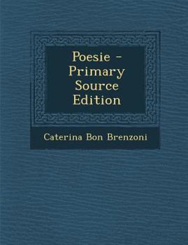 Paperback Poesie [Italian] Book