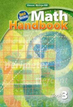 Hardcover Quick Review Math Handbook, Book 3, Student Edition Book