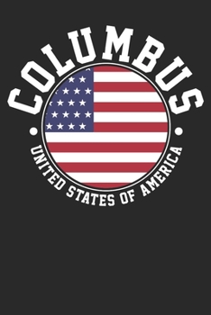 Paperback Gift Notebook: Columbus Dot Grid 6x9 120 Pages Book