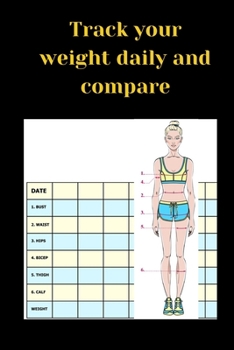Paperback Track your weight daily and compare Book