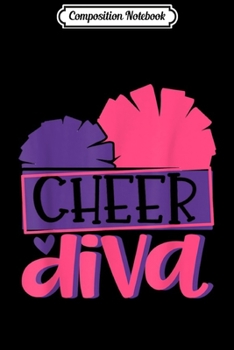 Paperback Composition Notebook: Cheer s - Cheer Diva - Cheerleader s - Cheer Journal/Notebook Blank Lined Ruled 6x9 100 Pages Book