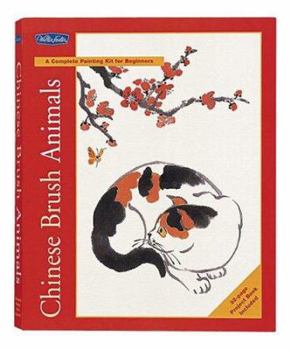 Paperback Chinese Brush Animals: A Complete Painting Kit for Beginners Book