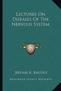 Paperback Lectures On Diseases Of The Nervous System Book