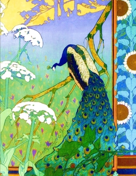 Garden Planner and Journal: Calendar and Diary for 1 Year, Starting Any Time (A soft covered large notebook with a decorative black & white interior ... Peacock range) (Gardening Gifts & Presents)