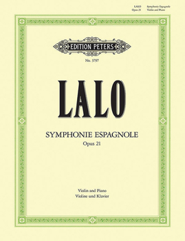 EDITION PETERS LALO EDOUARD - SYMPHONIE ESPAGNOLE OP.21 - VIOLIN AND PIANO Classical sheets Violin