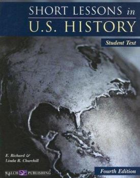 Paperback Short Lessons in U.S. History: Student Book