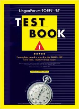 Paperback Linguaforum TOEFL iBT Test Book I [With 4 CD's] Book