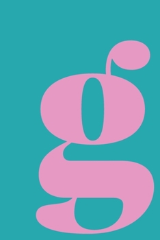 g | Sketchbook: Small Blank Journal for Creative Drawing, Sketching, and Doodling | Cute Personalized Initial Monogram Cover Design in Fun Colors