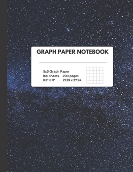 Paperback Graph Paper Notebook: Composition - Quad Ruled, 100 Sheets (large, 8.5 x 11) Book