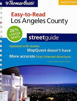Spiral-bound The Thomas Guide Easy-To-Read Los Angeles County Streetguide Book