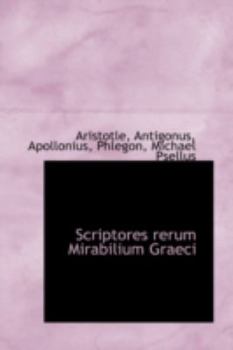 Paperback Scriptores Rerum Mirabilium Graeci Book