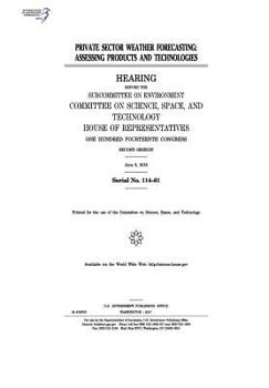 Private sector weather forecasting : assessing products and technologies