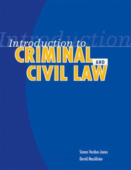Paperback Introduction To Criminal And Civil Law Book