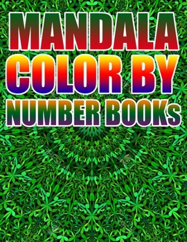 Paperback Mandala Color by Number Books: Kids and Adults Book