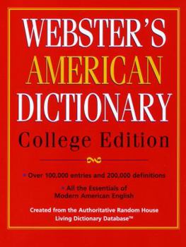 Hardcover Webster's American Dictionary: College Edition Book