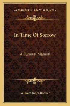 Paperback In Time Of Sorrow: A Funeral Manual Book