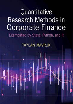 Hardcover Quantitative Research Methods in Corporate Finance Book