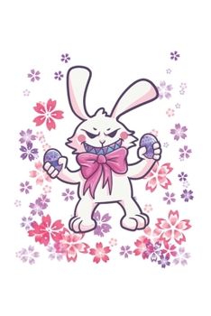 Funny Easter Bunny Notebook: Graph Paper Journal 6x9 - 120 Pages