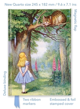 John Tenniel: Alice and the Cheshire Cat (Foiled Quarto Journal) (Flame Tree Quarto Notebook)