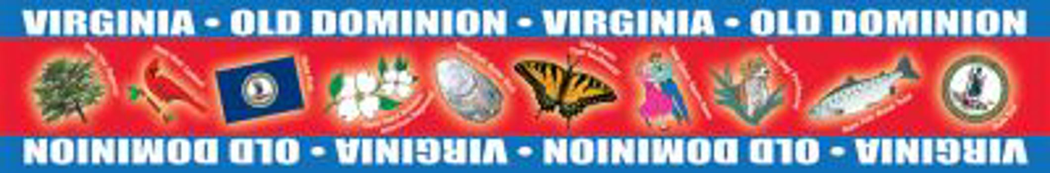 Hardcover Virginia Borders for Bulletin Boards Book