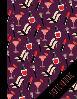 sparkling nails: Sketchbook 120 pages, 8.5 x 11 inches, for Practice Drawing, Writing, Doodle, Creative Diary and Journal, Sketching Pad, Beautifully Designed Cover for Artist