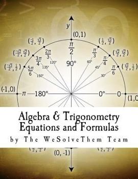 Paperback Algebra & Trigonometry Equations and Formulas: Edition 1 Book