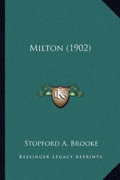 Paperback Milton (1902) Book