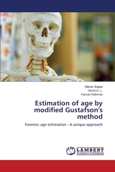 Paperback Estimation of Age by Modified Gustafson's Method Book