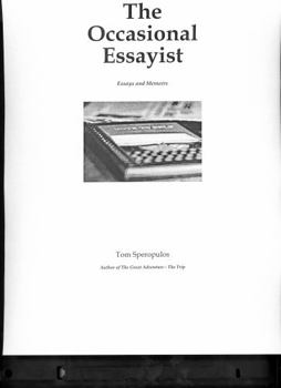 Hardcover Occasional Essayist : Essays and Memoirs Book