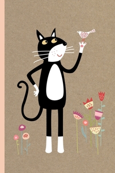 Weekly Planner: A Week to View Diary and Organiser - Monday Start with Tuxedo Cat and Bird Cover Art