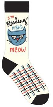 Apparel I'm Reading Right Meow Socks Book