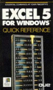 Paperback Excel 5 for Windows Quick Reference Book