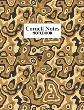 Paperback Cornell Notes Notebook: Study More Efficiently With This Note-Taking Method For College and University Students: Brown & Tan Camo Book