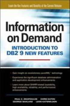 Paperback Information on Demand: Introduction to DB2 9 New Features Book