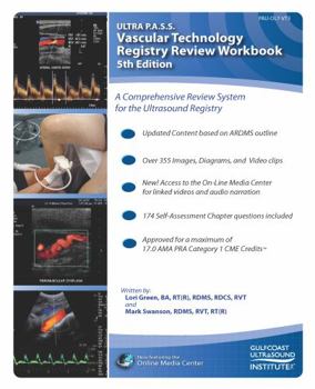 Spiral-bound ULTRA P.A.S.S. VASCULAR TECHNOLOGY REGISTRY REVIEW WORKBOOK W/ ONLINE VIDEO AND AUDIO - 5TH EDITION Book