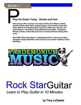 Paperback Rockstar Guitar: Learn to Play Guitar in 10 Minutes Book