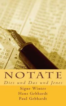 Paperback Notate: Dies und Das und Jenes [German] Book