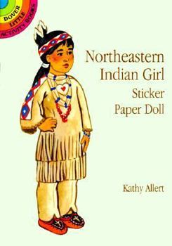 Paperback Northeastern Indian Girl Sticker Paper Doll Book