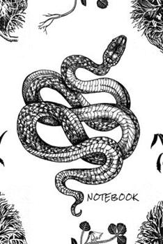 Notebook: Black & White Snake 2 - Journal for writing I Composition Book I Dotgrid paper I with integrated page numbers l Narrow Ruled I Diary  I 120 Pages I "6x9" I A5 I Soft Cover