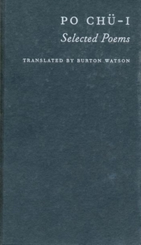 Hardcover Po Chü-I: Selected Poems Book
