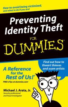 Paperback Preventing Identity Theft for Dummies Book