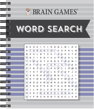 Spiral-bound Brain Games - Word Search (Purple) Book