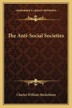 Paperback The Anti-Social Societies Book